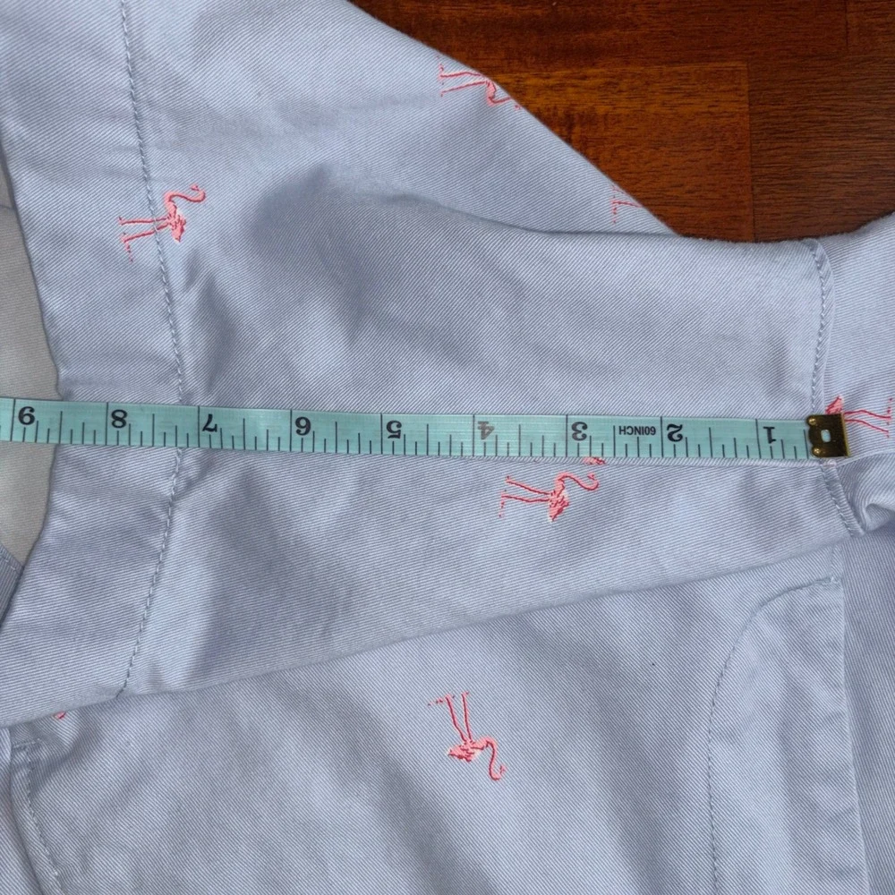 J. Crew Blue Gramercy Flamingo Print 100% Cotton Chino 8.5